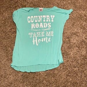 “Country Roads Take Me Home” Tee Size M